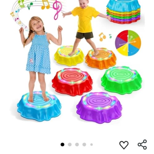 Amazon.com: Flooyes Stepping Stones for Kids, 6pcs Light up & Music Non-Slip Stepping Stones, Sensory Toy for Toddler Balance & Coordination Skills, Indoor & Outdoor Toys, Toys for Toddlers Ages 3-5 : Toys & Games