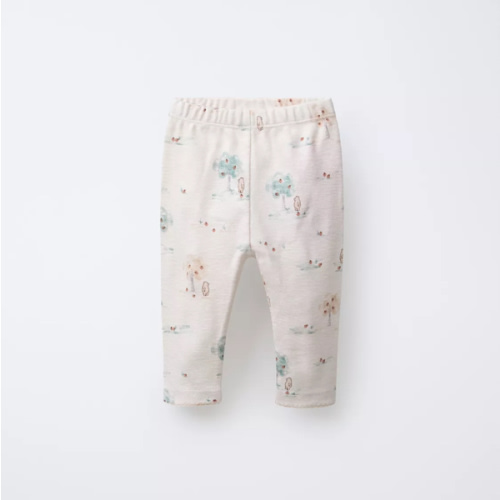 FOREST PRINT LEGGINGS - Ecru | ZARA United States