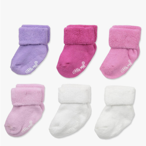 Little Me baby-girls 6 Pack Variety Socks
