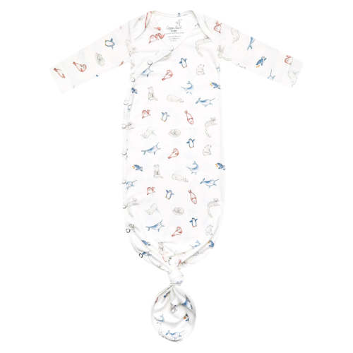 Newborn Knotted Gown - Arctic Wonder