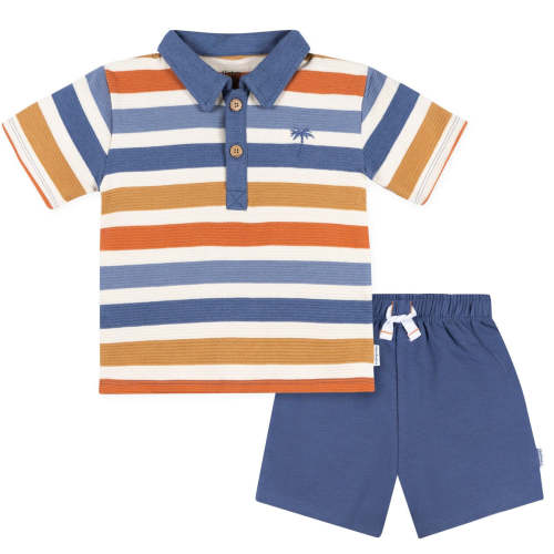 2-Piece Infant & Toddler Boys Red & Blue Polo Shirt and Shorts Set – Gerber Childrenswear