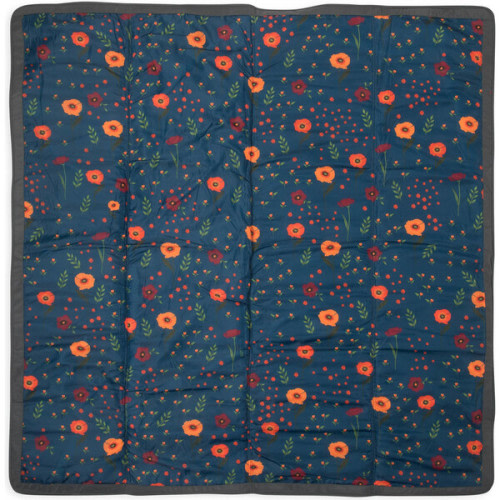 Indoor/Outdoor Blanket, Midnight Poppy - Little Unicorn | Maisonette
