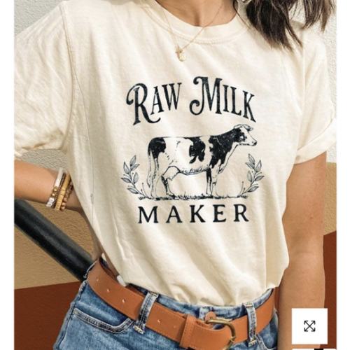 Funny Raw Milk Maker Breastfeeding T-shirt