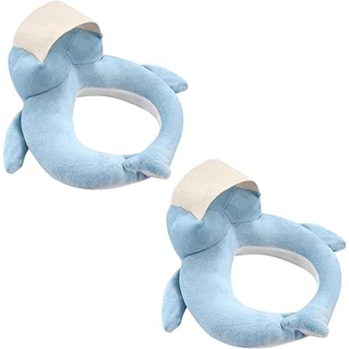 Kbuzevi 2 Pack Bottle Feeding Support Pillow, Plush Nursing Cushion for Supervised Bottle Feeding Comfort, Helps Reduce Arm & Shoulder Strain for Parents (Blue)