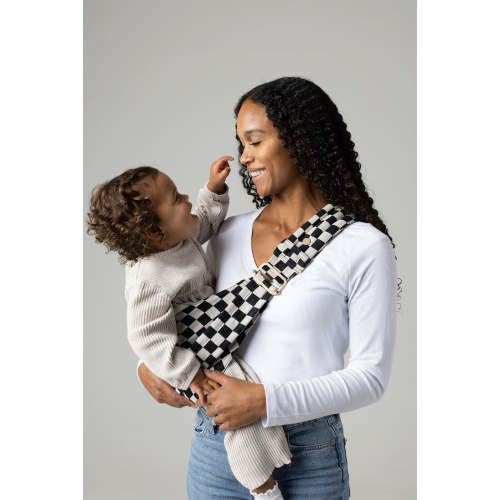 The Monarch Toddler Sling - Ebony Check – Mabē