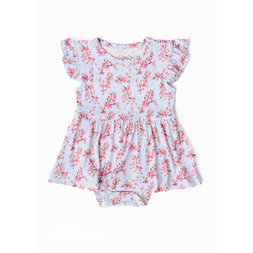 Cherry Blossom Baby Flutter Dress – Little Crowns & Capes