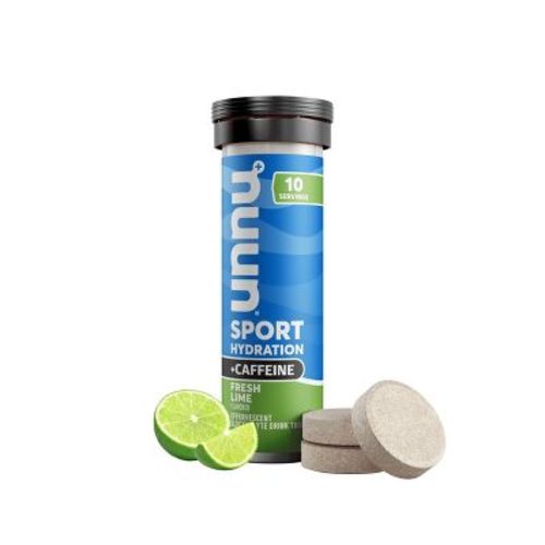 nuun Hydration Sport + Caffeine Drink Vegan Powder - Fresh Lime - 10ct: Electrolyte Tablets