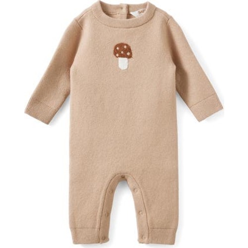 Organic Knit Long Sleeve All In One, 3-6M