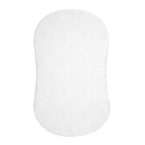 HALO Bassinest Fitted Sheet – Soft Fitted Bassinet Sheet for Baby – 30” x 16” Pre-Shrunk 100% Cotton Crib Sheet – Breathable Bedtime Sheet for Babies, Pebble