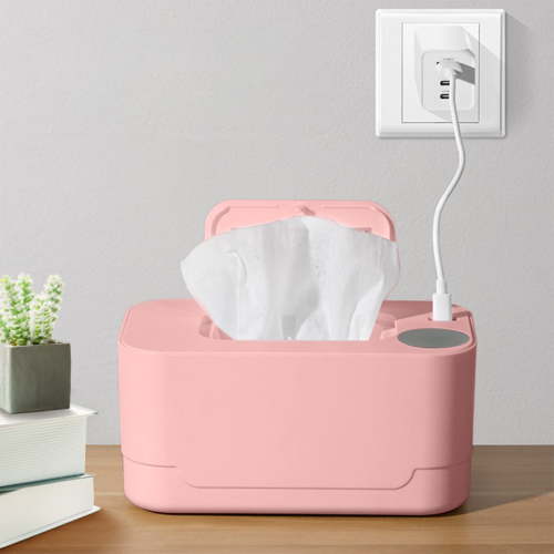 Wipe Warmer, Wipes Dispenser, Large Capacity Daily Wipe Warmer, Wet Wipes Dispenser for Diapers, Wet Wipe Warmer for Home, Car & Travel, USB Rechargeable