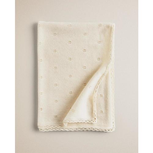 Pointelle Cotton Baby Blanket