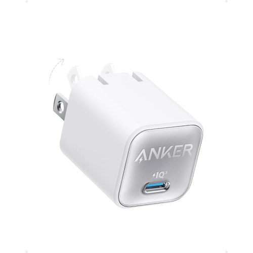 Anker Nano Phone Charger, 30W Portble and Foldable USB C GaN Charger