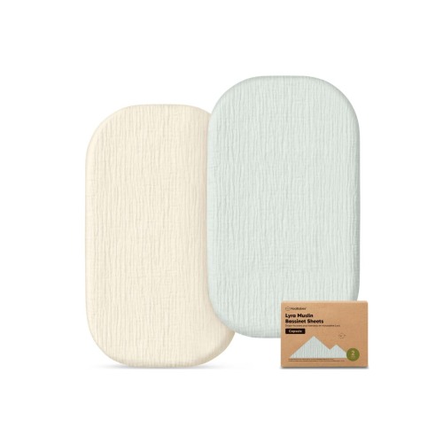 2-Pack Lyra Muslin Bassinet Sheets