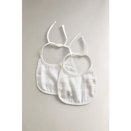 BABY BIB WITH ELEPHANTS (SET OF 2)