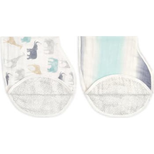 2-Pack Assorted Silky Soft Burpy Bibs