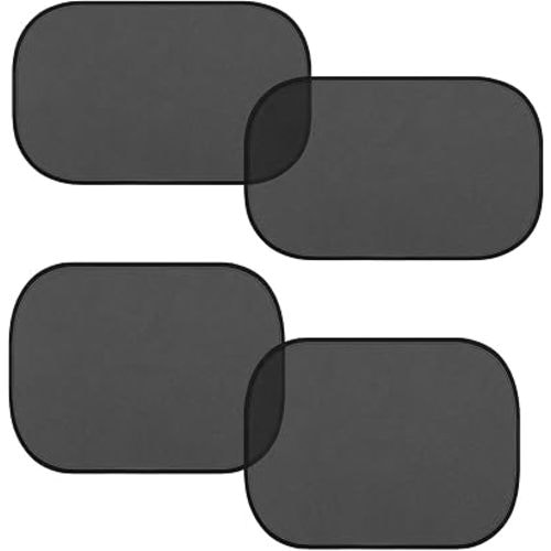 4 PCS Car Sun Shades, Foldable Auto Rear Side Window Cover Backseat Sunshade Protector, Easy to Install Car Window Shades Protect Pets in The Back Seat from Sun Glare & Heat (Short+Long)