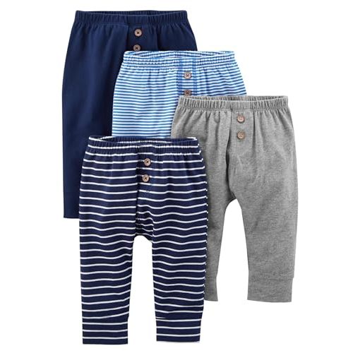 Simple Joys by Carter's Unisex Baby 4-Pack Neutral Pant
