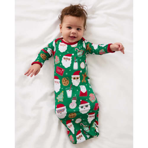 Cookies for Santa Infant Gown | Little Sleepies