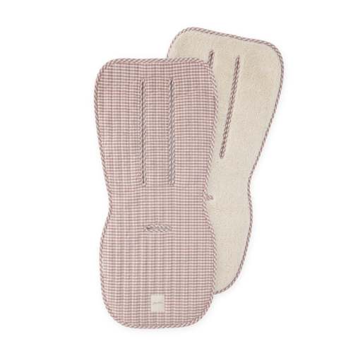 Reversible Stroller Insert - Gingham Thistle/Sherpa