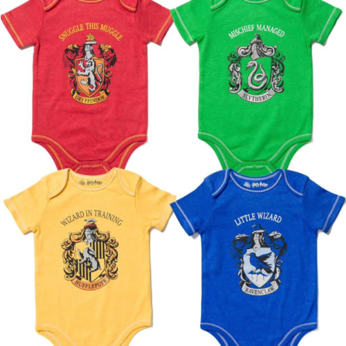 Harry Potter Baby 4 Pack Bodysuits Newborn to Infant
