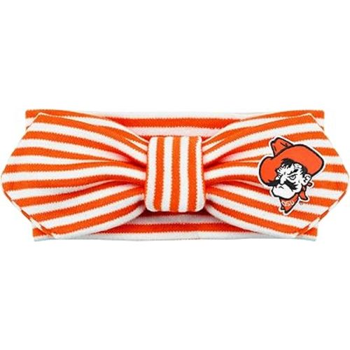Creative Knitwear Oklahoma State Cowboys Infant Girls Orange/White Striped Hair Knot Headband Embroidered Logo - Size Newborn - 4T