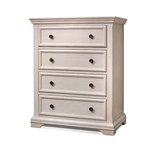 Sorelle Portofino Baby Dresser in Brushed Ivory - Nursery & Kids Bedroom Furniture, Storage Drawers, Nightstand for Child's Room-Brushed Ivory