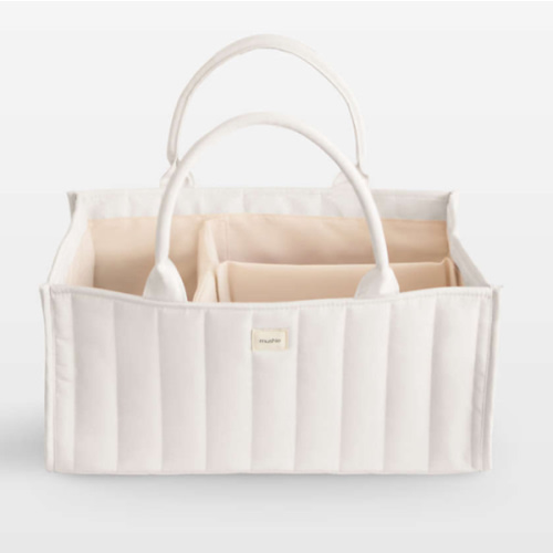 Mushie Diaper Caddy in Ivory