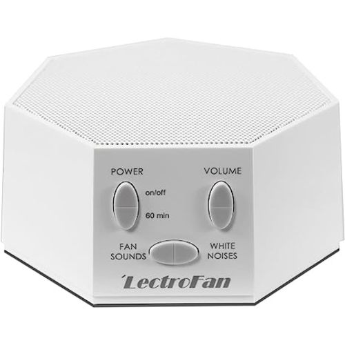 Adaptive Sound Technologies LectroFan Classic White Noise Machine - Compact Sleep Sound Machine for Bedroom, Travel, Study & More - 20 Non-Looping Fan & White Noise Variations