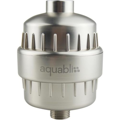 Aquabliss High Output Revitalizing Shower Filter - Reduces Dry Itchy Skin, Dandruff, Eczema, and Dramatically Improves The Condition of Your Skin, Hair and Nails - Brushed Nickel (SF100-BN)