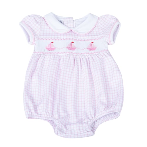 Ahoy Smocked Collared Bubble