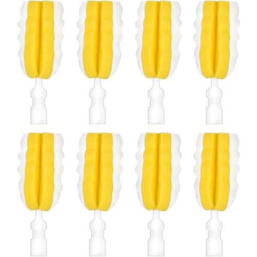 8PCS Bottle Brush Replacement Sponge Heads Environmental Protection Cup Cleaner Brush Sponge Replacement Heads Suitable for INVODA Sponge Bottle Brushes (8 Brush Heads)