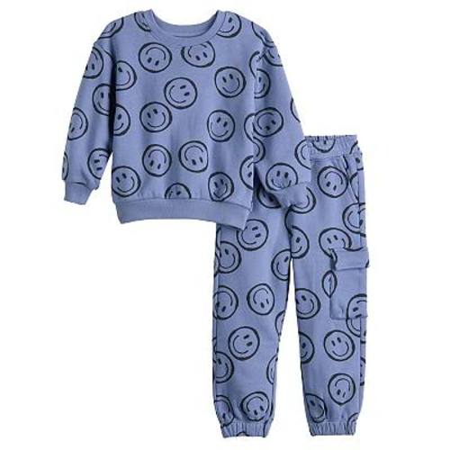 Baby & Toddler Boy Grayson Threads Kids The Label 2-pc. Smiley World Pullover & Cargo Jogger Pants Set
