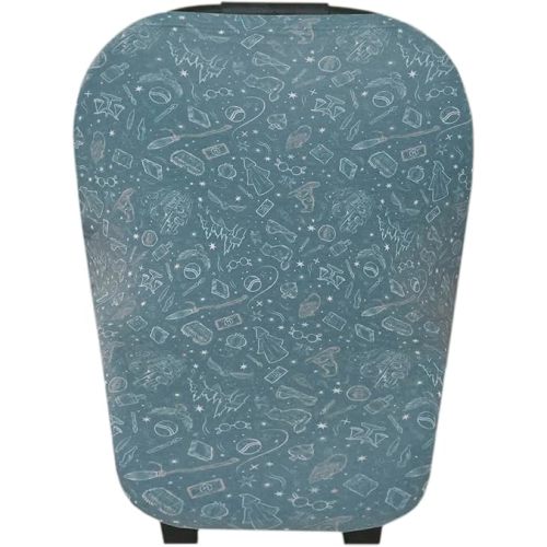 Copper Pearl Multi-Use Cover: Car Seat Covers, Nursing Cover, and Stroller Cover for Sun - Stretchy Fabric, All-Season Use, Stylish Designs, Easy Access for Moms - Hogwarts™