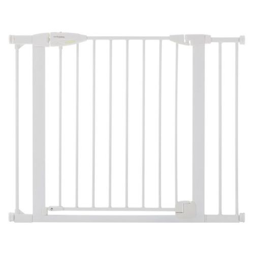 Toddleroo by North States Bright Choice Auto-Close Baby Gate - White - 29.75"-40.5" Wide: Pressure-Mount, Stair & Door Use