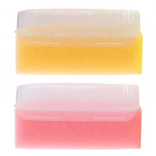 ACDANC Brush Baby Bath Scrubber Cradle Cap Sponge Hair Shower Scrub Nail Scalp Newborn Grooming Tools Sensory Scrubbie Baby Bath Sponge