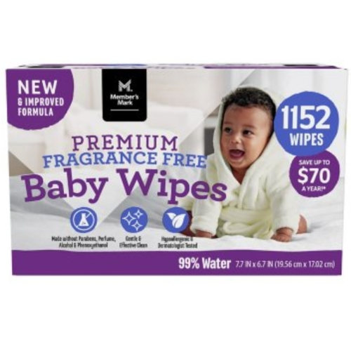 Member's Mark Fragrance-Free Baby Wipes