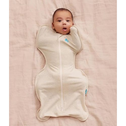 Love to Dream Swaddle UP, Baby Sleep Sack, Self-Soothing Swaddles for Newborns, Get Longer Sleep, Secure Fit Helps Calm Startle Reflex, New Born Essentials for Baby, 1.0 TOG, 5-8.5 lbs, Oatmeal