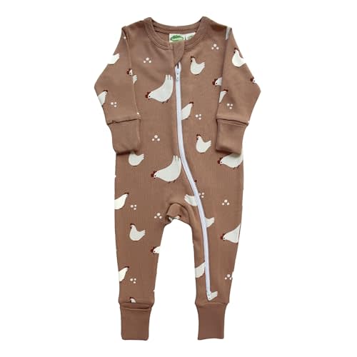 PARADE Organic Holiday Print '2-Way' Zip Romper
