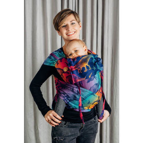 WRAP-TAI carrier Mini with hood/ jacquard twill / 100% cotton - JURASSIC PARK - NEW ERA