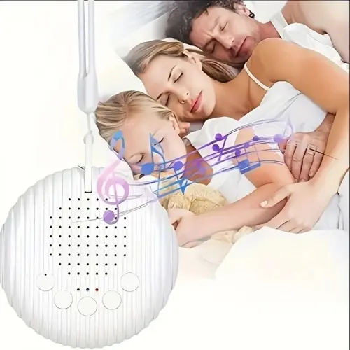 White Noise Sound Machine Portable Baby Sleep Machine 10 Soothing Sounds Volume Adjustable Built-in Rechargeable Battery USB