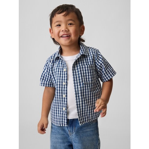 Baby & Toddler Gingham Denim Big Shirt