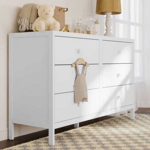 Graco Universal 6-Drawer Double Dresser - White