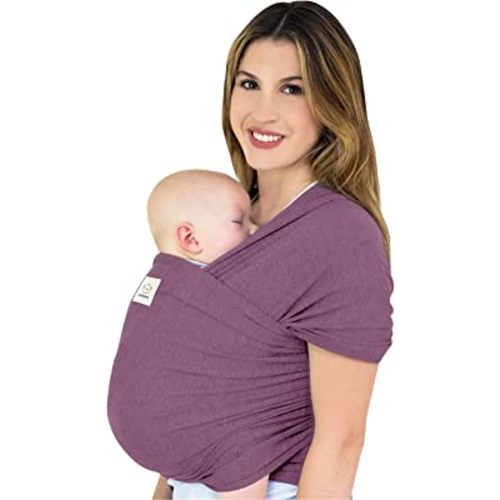 KeaBabies Baby Wrap Carrier - All in 1 Original Breathable Baby Sling, Lightweight, Hands Free Baby Carrier Sling, Baby Carrier Wrap, Baby Carriers for Newborn, Infant, Baby Wraps Carrier (Dark Mauve)