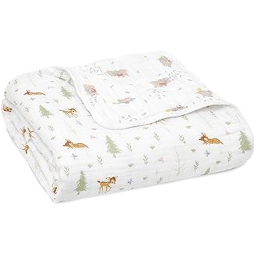 aden + anais™ Essentials Cotton Muslin Blanket Disney + Friends-Bambi Forest