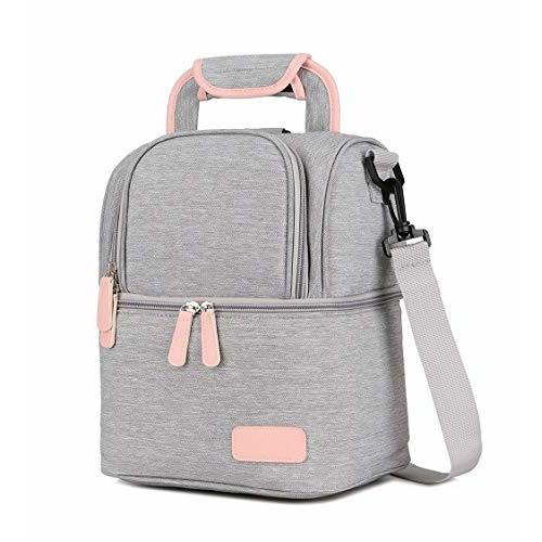 Meichoon Breast Milk Baby Bottle Cooler Bag/Waterproof Baby Milk Bag Freezer/Mommy Travel Backpack/Portable Thermal Insulated Lunch Box for Women Men Large Capacity Handbag