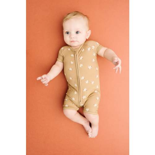 Boho Bird Bamboo Short Romper