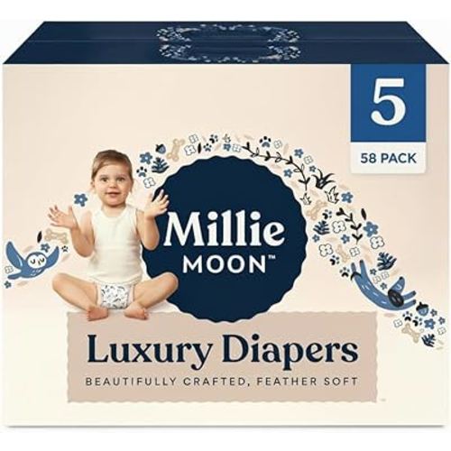 Millie Moon Luxury Diapers (Size-5 and Count-58)