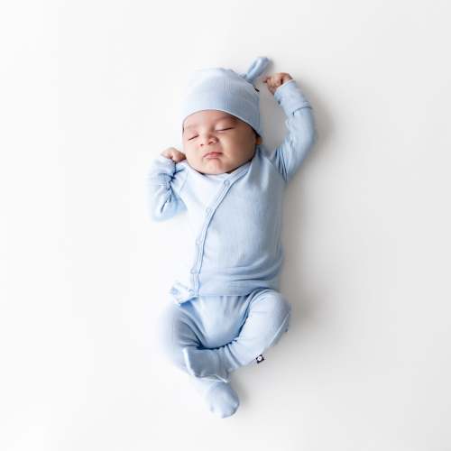 Pointelle Take Me Home Set with Cap in Breeze - Newborn