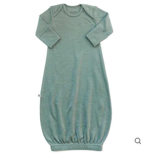Merino Wool Baby Gown |Natural Merino Wool Baby Sleepwear – Woolino
