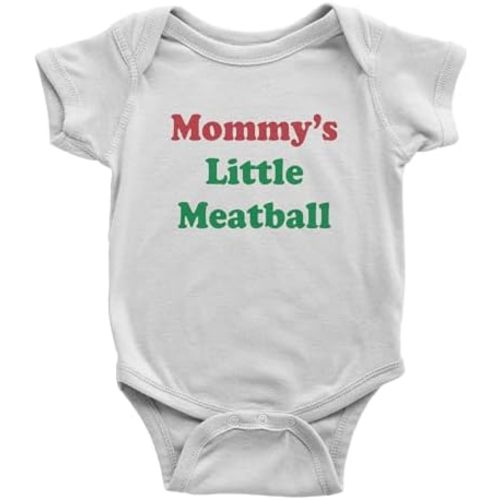Mommy's Little Meatball Infant One-Piece Bodysuit, Soft Cotton